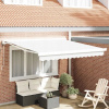 VidaXL Automatická zaťahovacia markíza biela 300 x 250 cm
