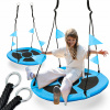 Funfit Bocianie hniezdo 100 x 180 x 100 cm (MODRÁ DETSKÁ HOJDAČKA BOCIANIE HNIEDZO ZÁHRADNÁ HOJDAČKA XXL KRESLÍKO)