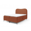 Manželská boxspring posteľ s úložným priestorom Ambra 180x200 - tehlová