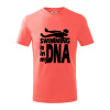 Swimming is in my DNA - Tričko detské bavlnené - 158 cm/12 rokov ( Korálová )