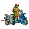 Playmates Teenage Mutant Ninja Turtles: Mutant Mayhem akčná figúrka Raphael a Scooter s postranným vozíkom 11 cm