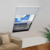vidaXL Plisovaná okenná sieťka proti hmyzu s hliníkovým rámom a roletou, 60 x 80 cm - Čierna - 148972-1546