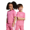 Detské bavlnené tričko adidas ružová farba, s potlačou, JV9969 122