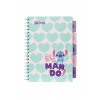 Coolpack Zápisník špirálový B5 so záložkami Stitch Pastel