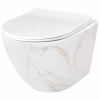 Rea Závesné WC Carlos Rimless Duroplast Flat Zm Aiax Shiny Rea-c6385