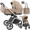 Kočík 2v1 Carrello Ultra Floral Beige (beige frame)