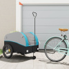 Vozík za bicykel, čierno modrý 45 kg, železo-ForU-94156