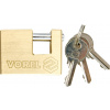VOREL VISIACI ZÁMOK OBDŽNÍKOVÝ MOSADZNÝ 90MM (77213)