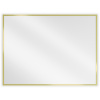 Mexen Loft obdĺžnikové kúpeľňové zrkadlo 80 x 60 cm, zlatý rám - 9852-080-060-000-50
