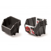 Set úložných boxov 4 ks BINEER SHORT SET - 272x238x236 mm - farba: čierna (Kistenberg KBISS28-S411)