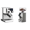 Rancilio Silvia BC PID, white + Eureka Mignon Specialita Smart, CR chrome