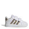 adidas Grand Court 2.0 Shoes Infant Girls White/Animal C9 (26.5)