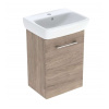 Geberit Selnova Square Skrinka s umývadlom, 45x65x32 cm, 1 dvierka, L/P, orech hickory 502.748.00.1