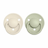 BIBS De Lux cumlíky z prírodného kaučuku 2ks - veľkosť 2 - Ivory / Sage