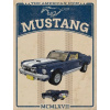 CUKROVÁ TLAČ jedlý obrázok na tortu Cukrová hmota Ford Mustang 1967 + MENO