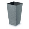 Prosperplast Květináč FURU SQUARE 34,5 cm - barva: beton