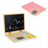 Magnetická vzdelávacia tabuľa notebook písmená čísla