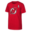 Outerstuff Dětské tričko Ondřej Palát New Jersey Devils NHL Flat Alt.Captains N&N Ss Tee Veľkosť: Detské M (9 - 11 rokov)