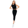 Justhype Sweat Midi Skirt Loungewear Set W LABON008 (90377) Black 12