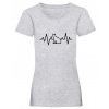 EKG mačka - Sivá , Dámske , XL