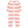 Dupačky - Baby Rampers Carter's 74 biela, oranžová, ružová (Carter's Rampers Pajac Butterfly Stripes 9 mesiacov 74 nová)
