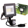 LED reflektor ZUNA2 20W 1800lm 4000K IP44 Black Senzor pohybu LUMILED
