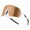 Cyklistické okuliare FORCE ELECTRA Biele sklá Hnedé