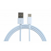 KOMA Synchronizačný a nabíjací kábel USB-A 3.0 / USB-C, 2 metre, nabíjanie až 5A, biely KAB_USBAC_2M