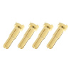 Revtec Pozlátený konektor redukcia 4/5 mm 90° samec 4