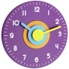 TFA Dostmann 60.3015.11 Quartz nástenné hodiny 23 cm x 40 mm purpurová tiché hodiny (bez tikanie); 60.3015.11