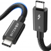 BlitzWolf® BW-HCD8 – USB Type-C - Type-C Thunderbolt5 kábel – dĺžka 150 cm, nabíjací výkon 240 W, prenos dát 120 Gb/s - 150cm