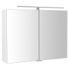 Sapho RIWA galérka s LED osvetlením, 81x60x17cm, biela lesk SPH RIW080-0030