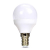 Solight LED žiarovka , miniglobe, 4W, E14, 3000K, 340lm, biele prevedenie