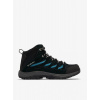 Turistické topánky dámske Columbia Crestwood Mid Waterproof - black/skylight