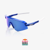 Športové cyklistické okuliare Ride 100 Percent SLENDALE SL Red Bull - BORA - hansgrohe Gloss Blue Holographic - HiPER® Royal Blue Mirror Lens | Velosprint.sk