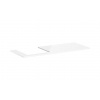 Hansgrohe Xelu Q - Doska pod umývadlo 136x55 cm, výrez vľavo, lesklá biela 54097050