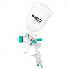 NEO TOOLS Pištoľ na lakovanie, horná nádrž 0,6 l, tryska 1,4 mm, HVLP