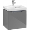 VILLEROY & BOCH Subway 2.0 závesná skrinka pod umývadielko, 1 zásuvka, 440 x 352 x 420 mm, Glossy Grey, A68410FP