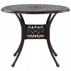 Záhradný stôl, stolík - Round Garden Table 90 cm hnedá Ancona! (Round Garden Table 90 cm hnedá Ancona!)