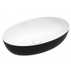 Villeroy & Boch Artis oválne umývadlo na dosku 61x41 cm bez prepadu Coal Black 419861BCT8