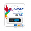 Pendrive ADATA UV220 32GB USB2.0 čierno-modrá 32GB USB 2.0 čierna (AUV220-32G-RBKBL)