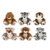 Zvieratko sediace plyšové 14x16cm 6 druhov