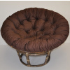 Nábytek PEGAS Ratanový papasan 110 cm hnědý polstr hnědý kepr