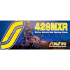 Reťaz 428MXR, SUNSTAR (bezkroužek, farba zlatá, 122 článkov)