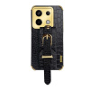Kožený kryt Crocodile Strap na Xiaomi Redmi Note 13 Pro - Čierna