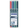 Staedtler Lumocolor permanent S DRY SAFE 313 WP4 permanentní popisovač červená, modrá, zelená, černá Vodotěsné: Ano