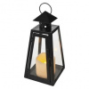 EMOS 1 LED lampáš čierna hranatá 26,5 cm 3x AAA vnútorné vintage DCLV18