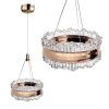 Krištáľový Závesný Luster LED LHJ099-CP GOLD