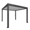 Biohort Pergola 3,5 x 3,5 tmavo sivá/biela 367,5 x 367,5 cm