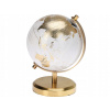 DEKORATÍVNY GLOBUS PLAST Ø 13 CM OTOČNÝ, ZÁKLADŇA Z MOSADZE